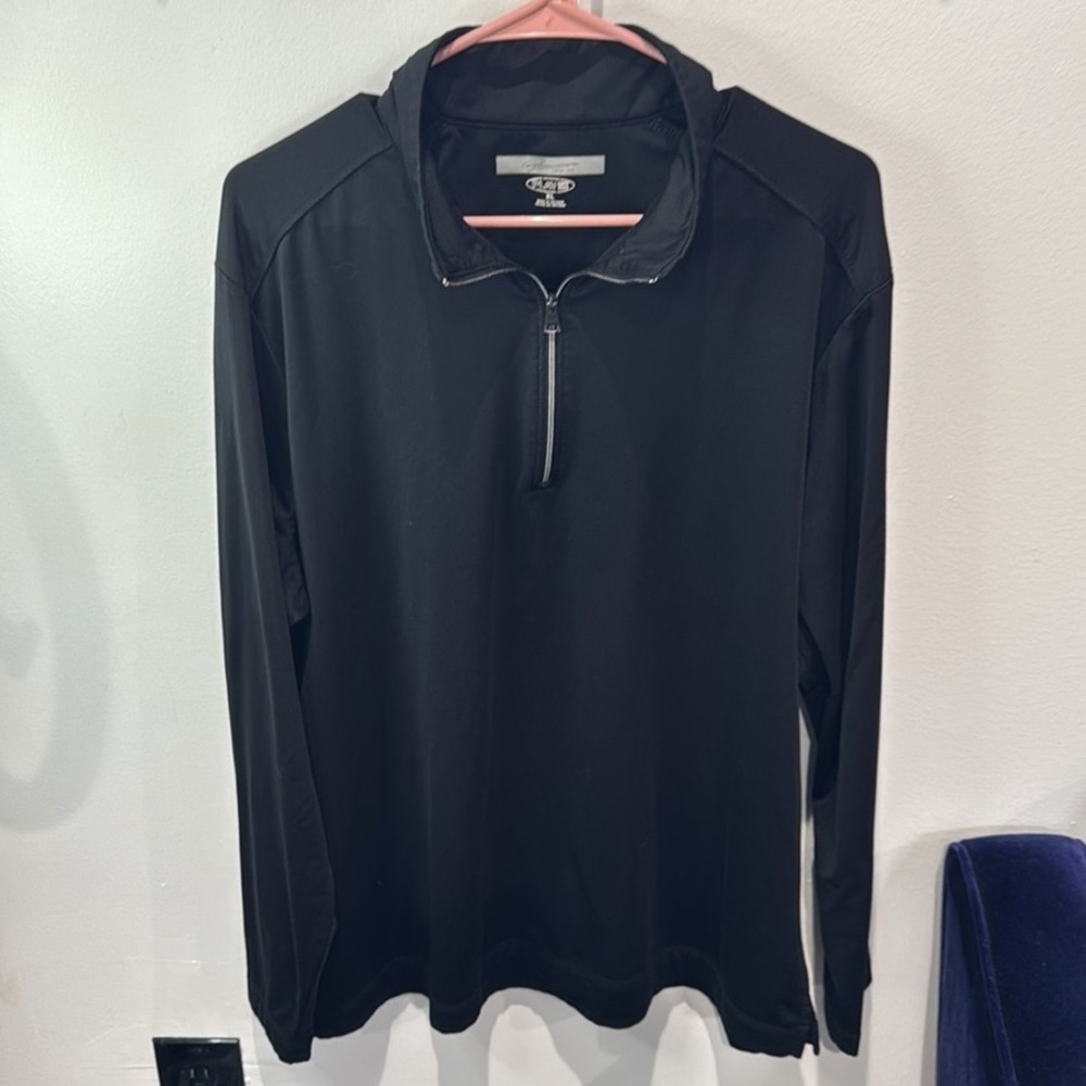 Greg Norman Play Dry 3/4Zip Pullover Black Pullover‎ Men's Size XL